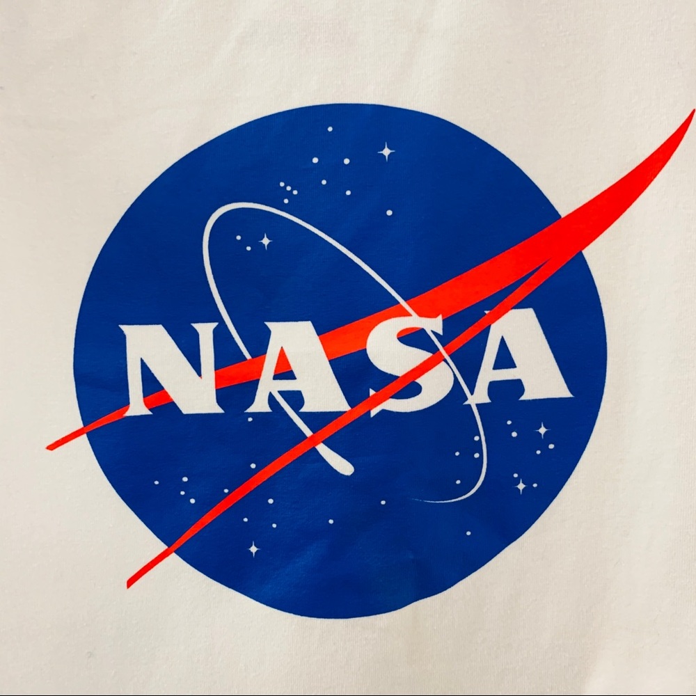 NASA Tank Bodysuit White Blue Graphic Medium - Picture 5 of 6